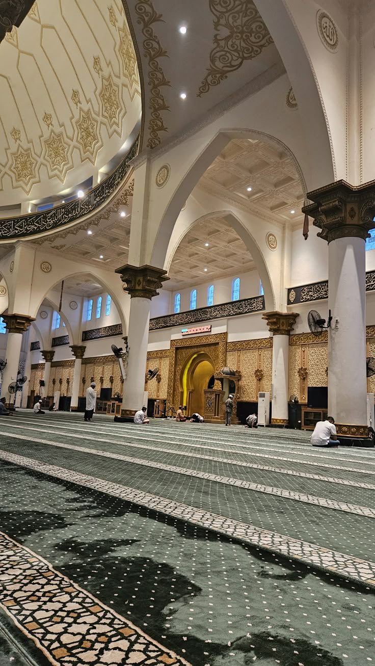 Serene mosque interior