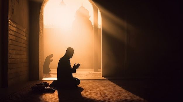 Person praying at sunrise - Morning Dhikr practice in Islam